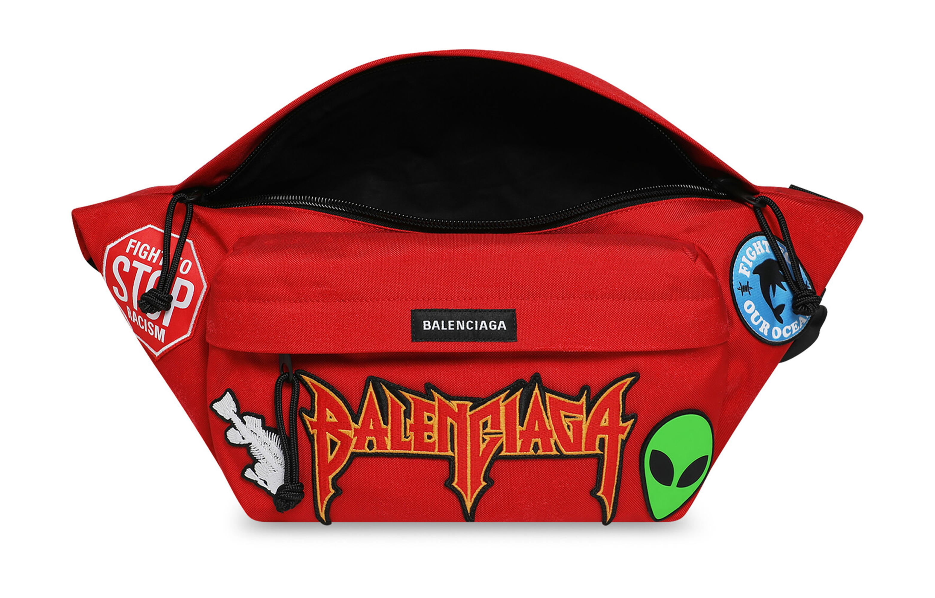 Сумка мужская Balenciaga Explorer Polyester красная, XL