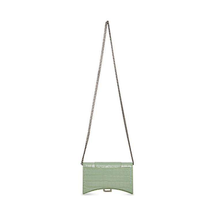 Кошелек женский Balenciaga Hourglass зеленый