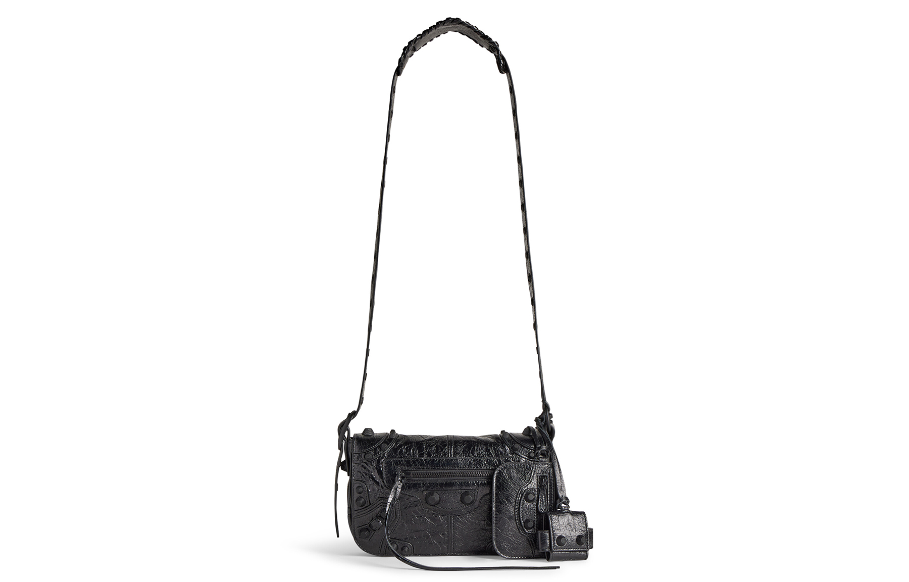 Мужская сумка Balenciaga Le Cagole XS Flap Bag черная