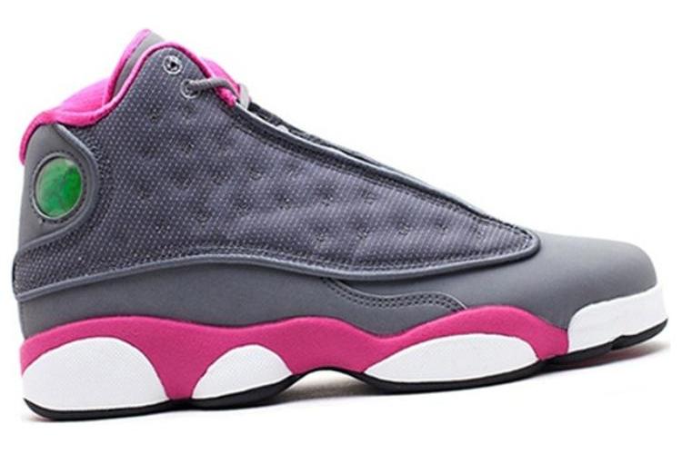 Кроссовки женские Air Jordan 13 Retro 'Grey Fusion Pink' винтажные, 36 EU