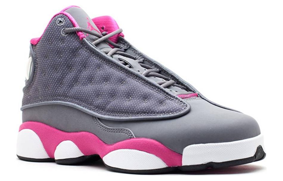 Кроссовки женские Air Jordan 13 Retro 'Grey Fusion Pink' винтажные, 36 EU