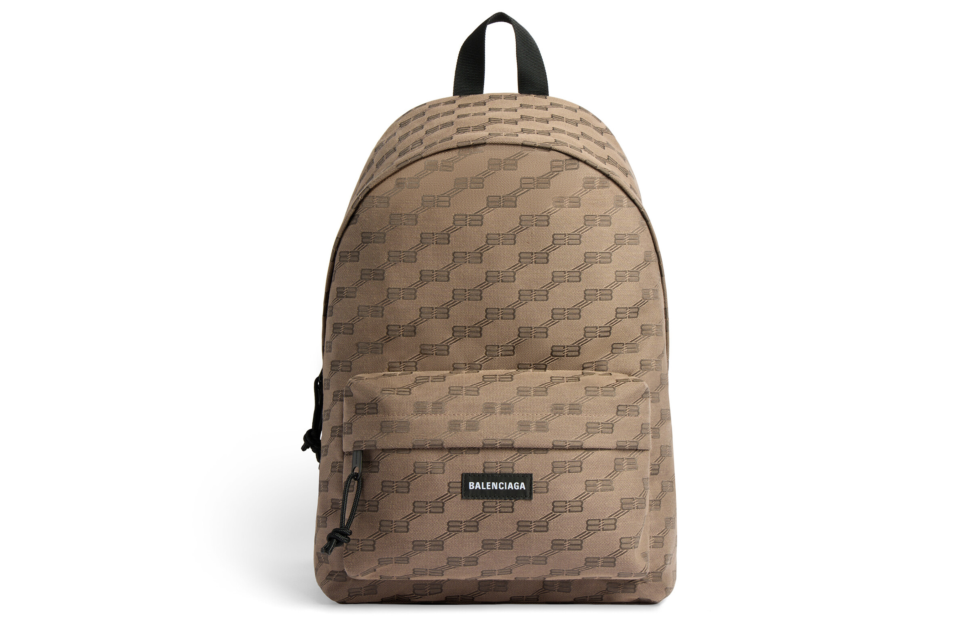 Рюкзак мужской Balenciaga BB MONOGRAM SIGNATURE бежево-коричневый