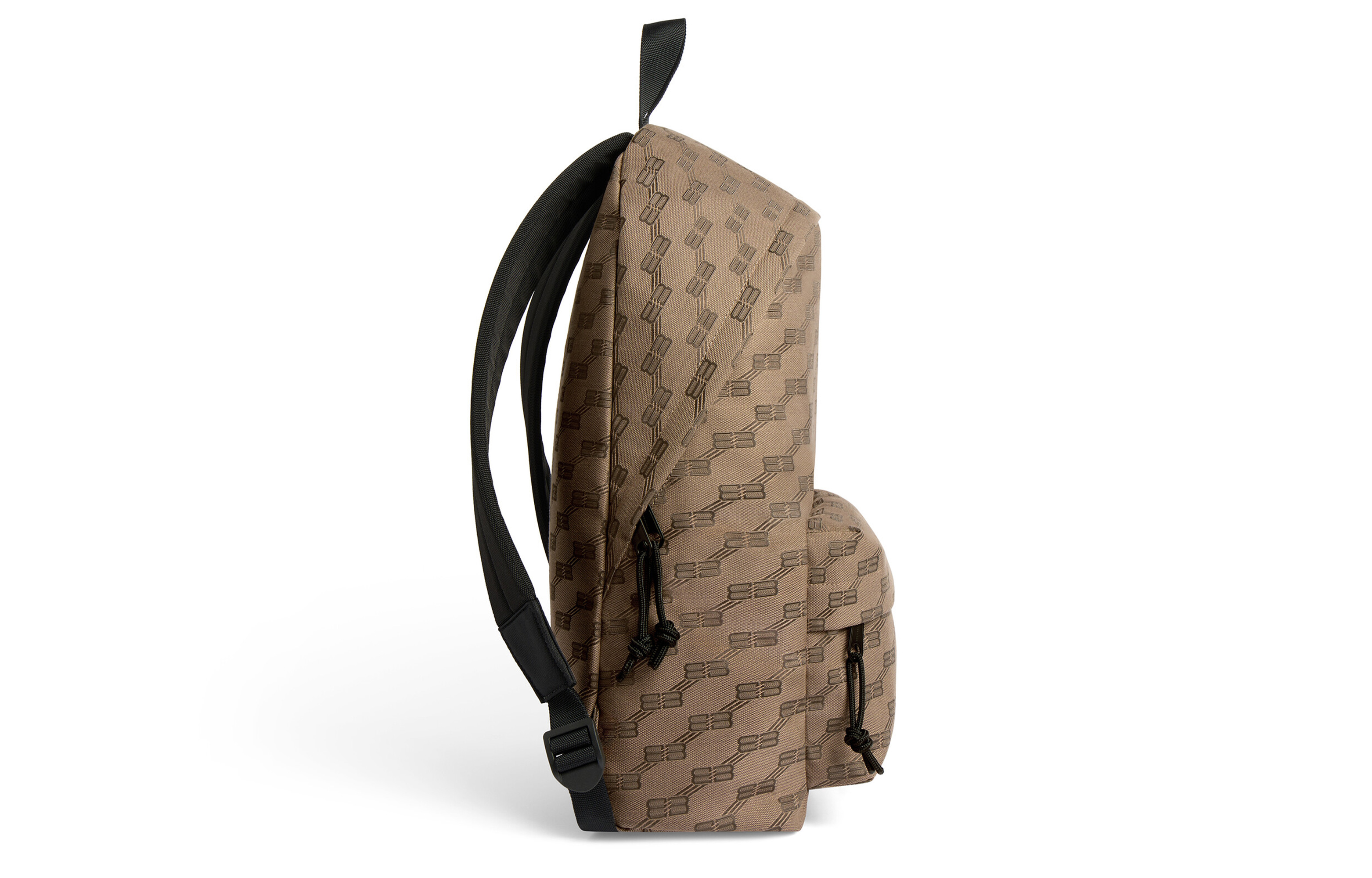 Рюкзак мужской Balenciaga BB MONOGRAM SIGNATURE бежево-коричневый