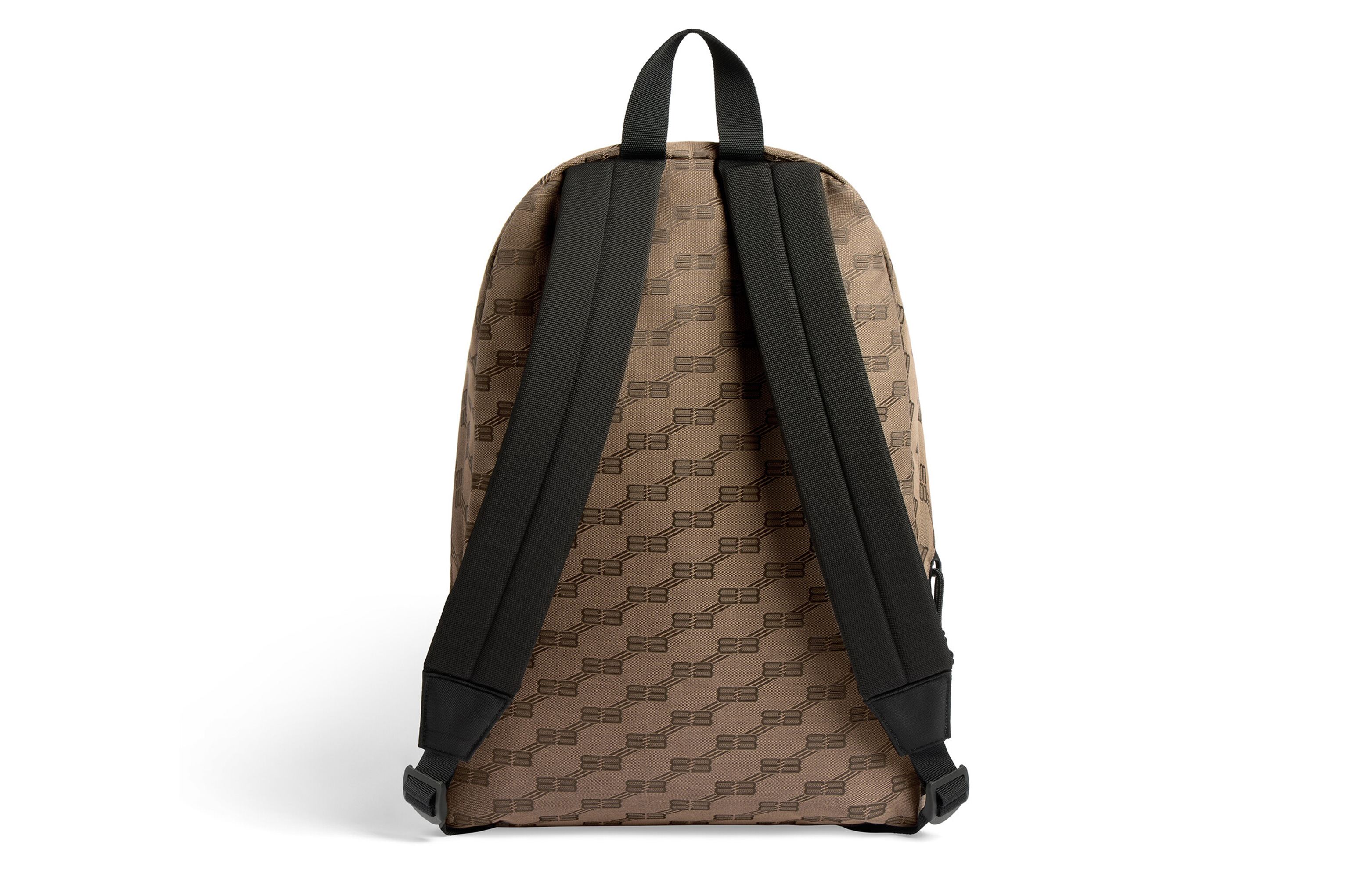 Рюкзак мужской Balenciaga BB MONOGRAM SIGNATURE бежево-коричневый