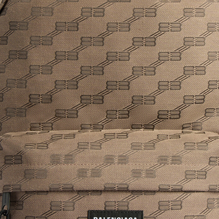 Рюкзак мужской Balenciaga BB MONOGRAM SIGNATURE бежево-коричневый