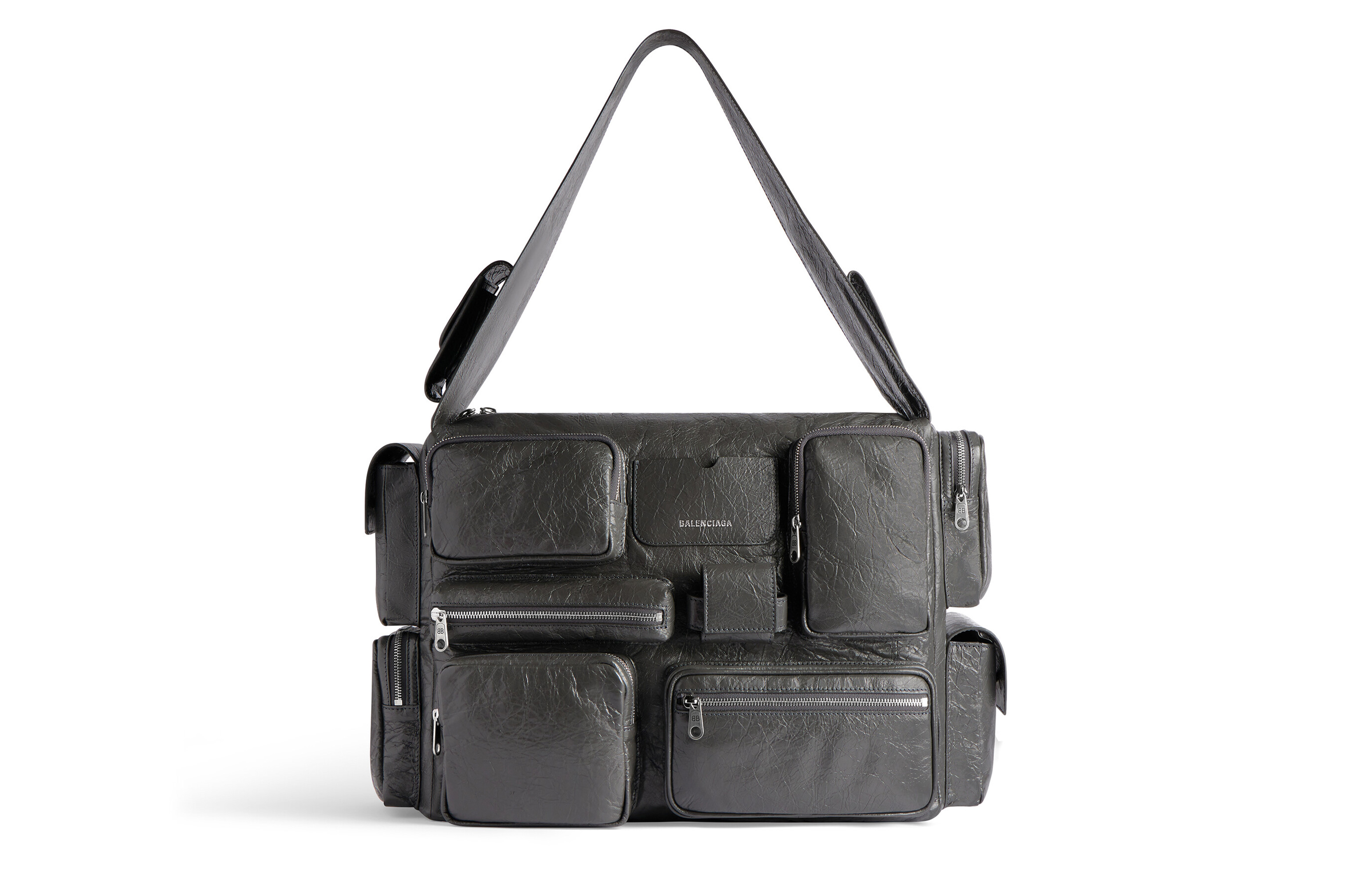 Сумка мужская Balenciaga Superbusy Crossbody Messenger черная