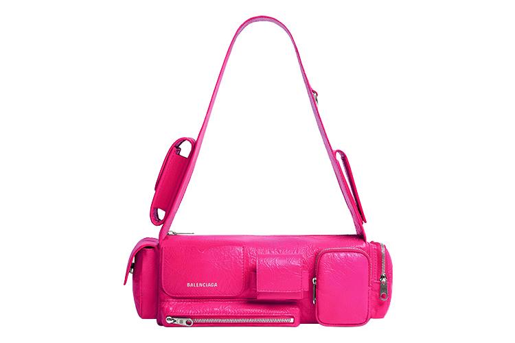 Сумка женская Balenciaga Superbusy ярко розовая