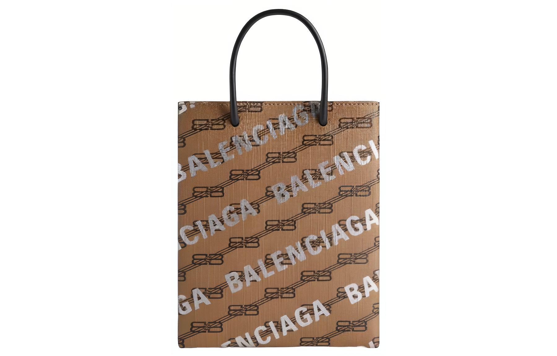 Сумка женская Balenciaga 6938052AAHW2762 бежево-коричневая большого размера