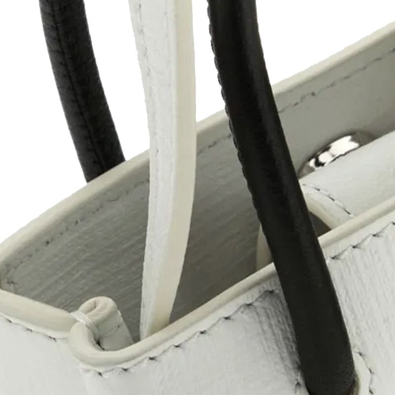 Сумка женская Balenciaga 7577730AI2N9000 белая-черная