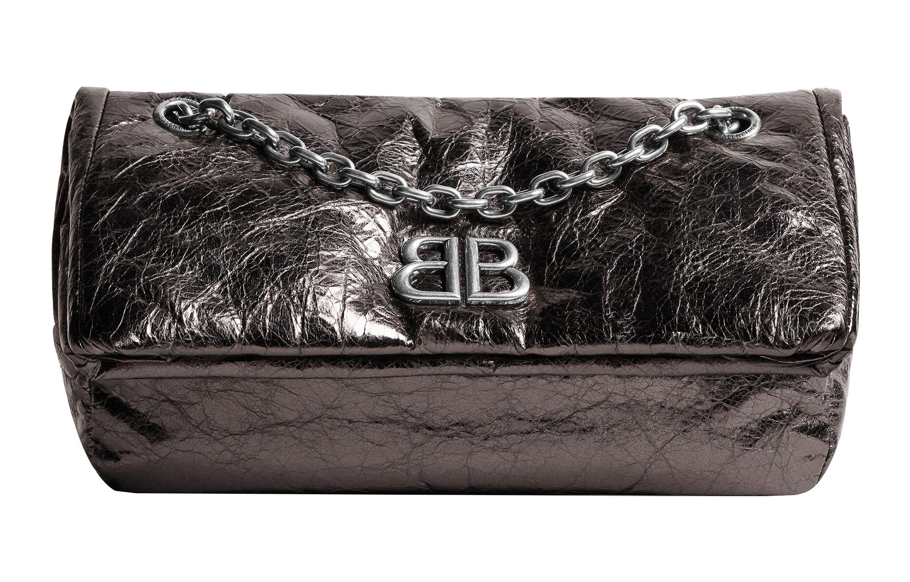 Сумка женская Balenciaga Arena Calfskin Chain Bag темно-серая