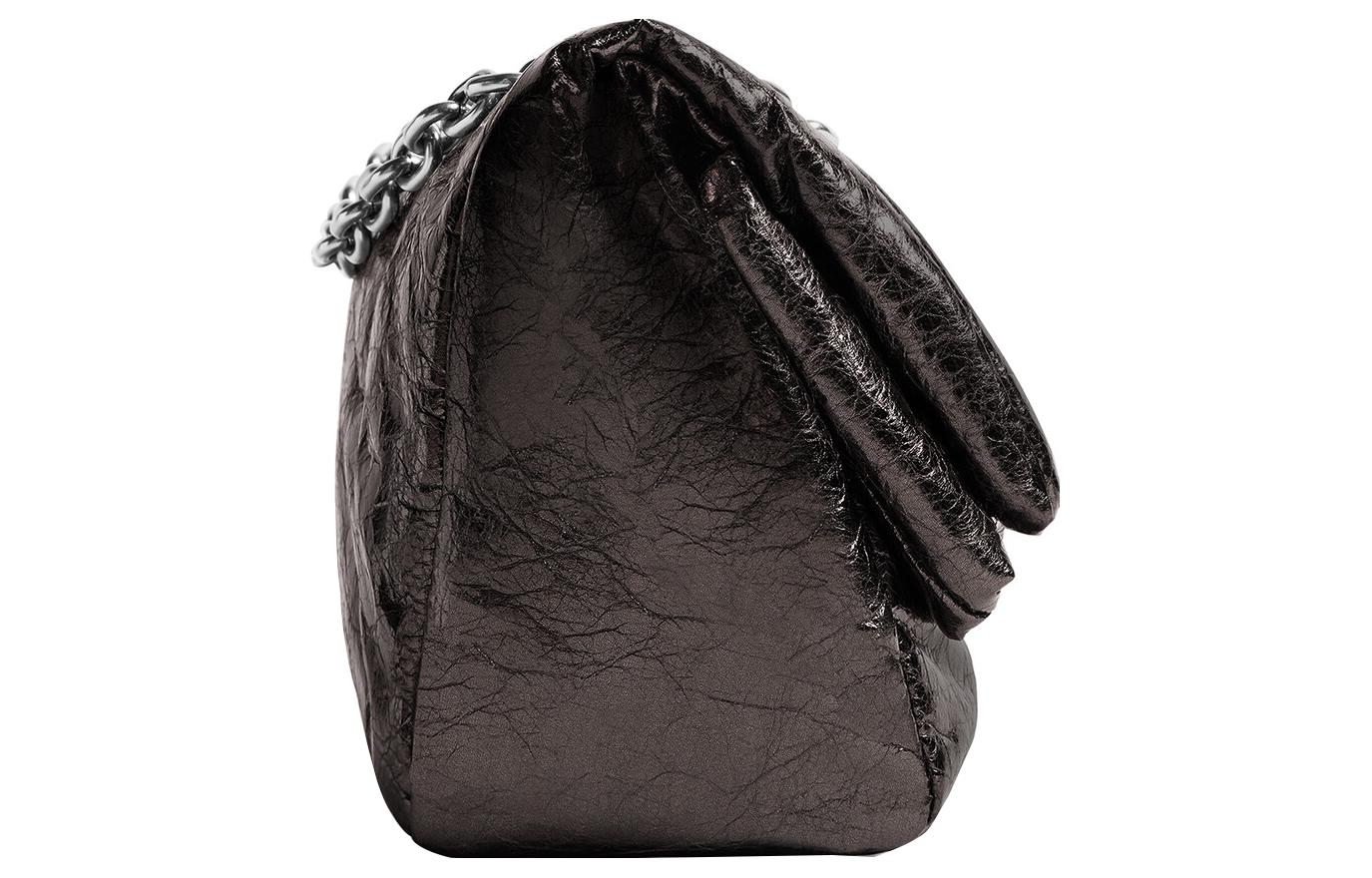 Сумка женская Balenciaga Arena Calfskin Chain Bag темно-серая