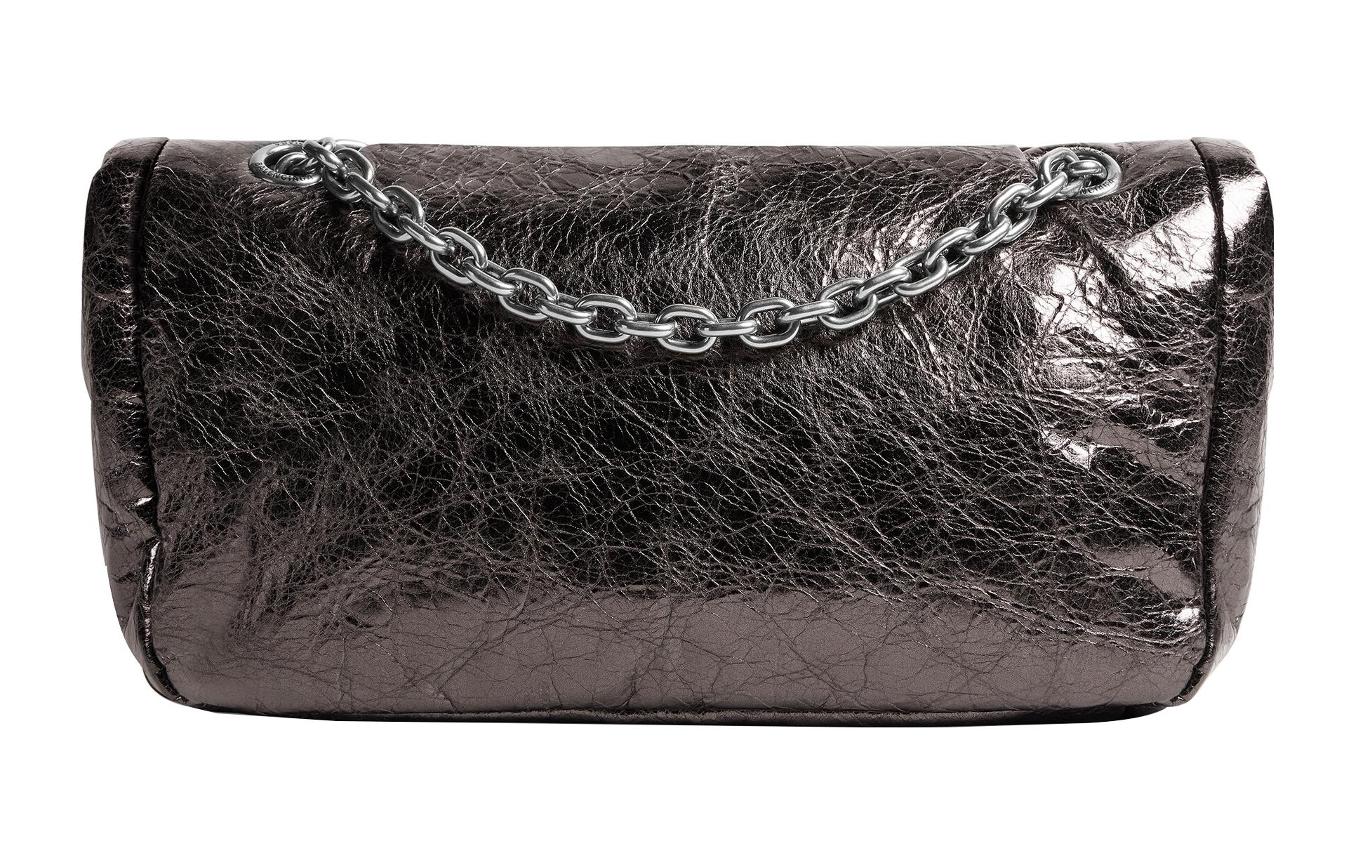 Сумка женская Balenciaga Arena Calfskin Chain Bag темно-серая