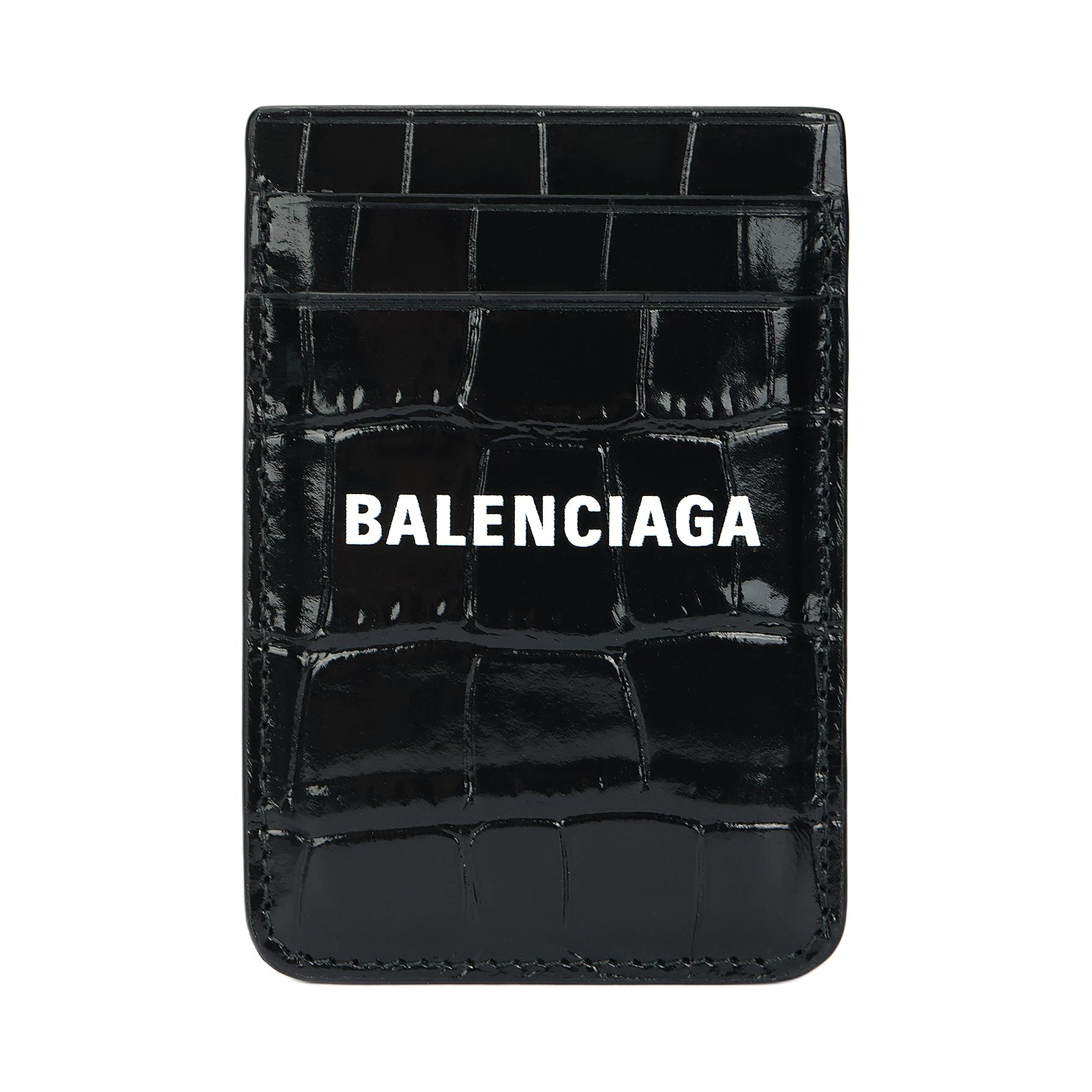 Кредитница женская Balenciaga 6758352AAYM1090 черная
