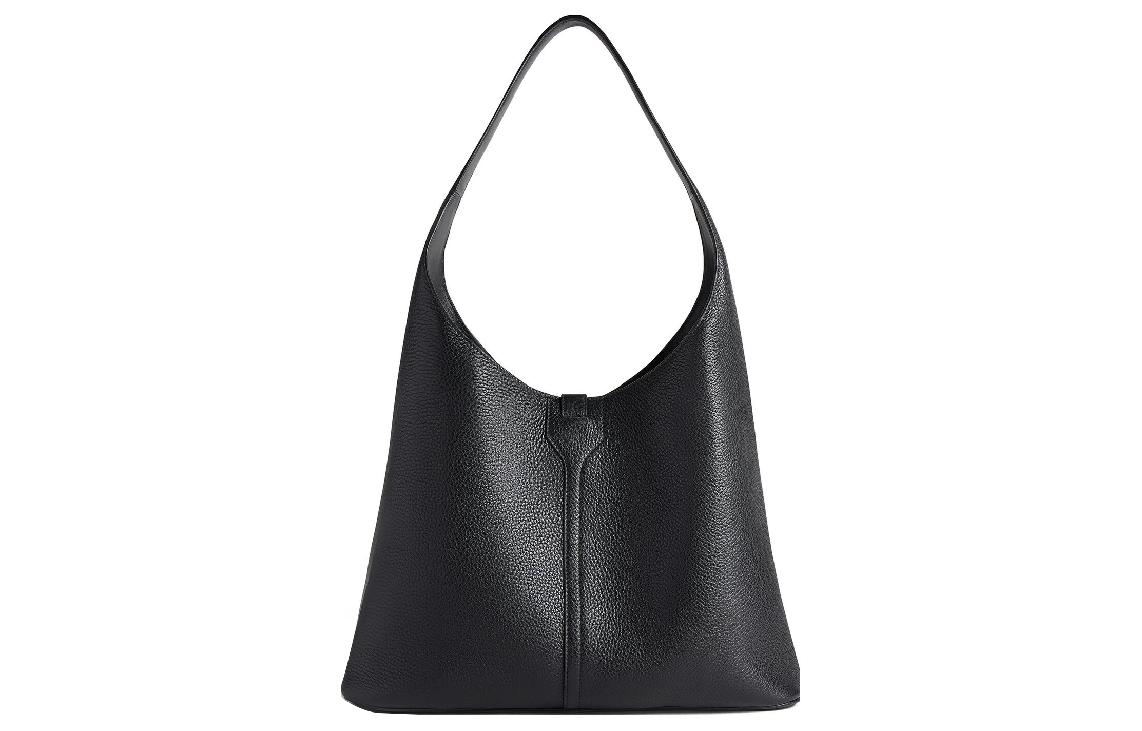 Сумка женская Balenciaga Locker Medium North South черная-серебристая