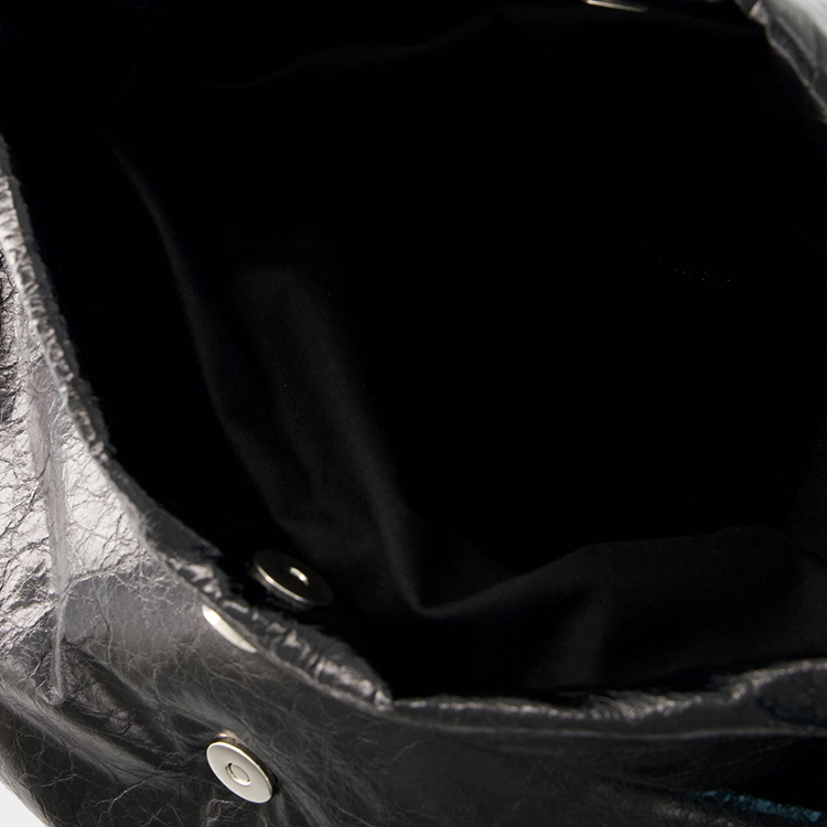 Сумка женская Balenciaga Monaco Chain черная-серебристая