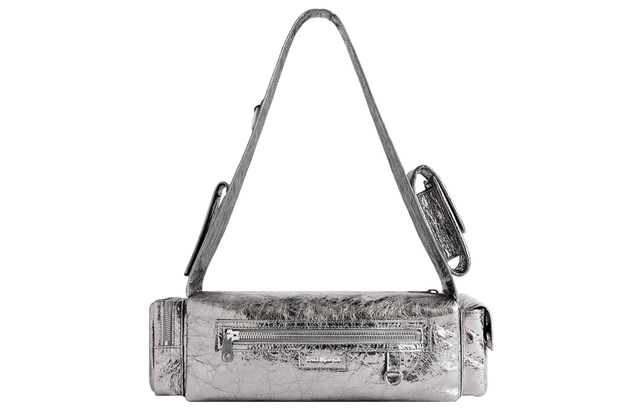 Сумка женская Balenciaga Superbusy XS серебристая