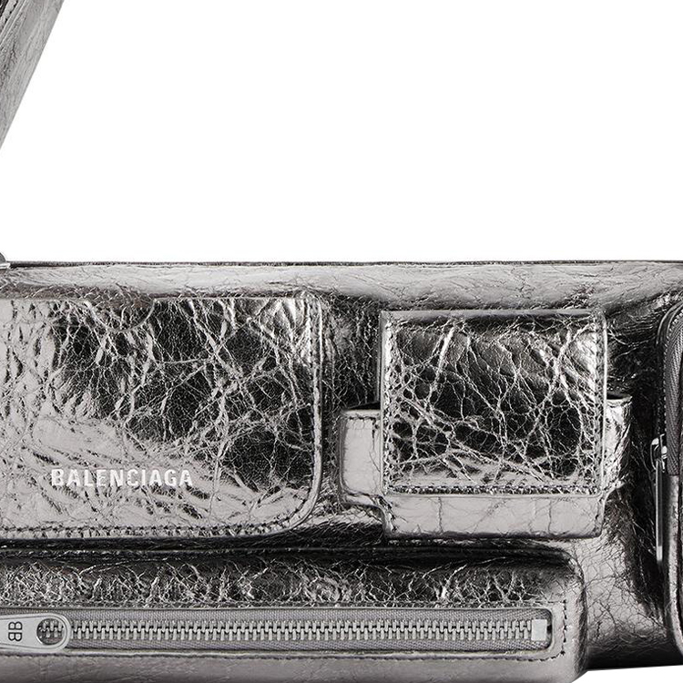 Сумка женская Balenciaga Superbusy XS серебристая
