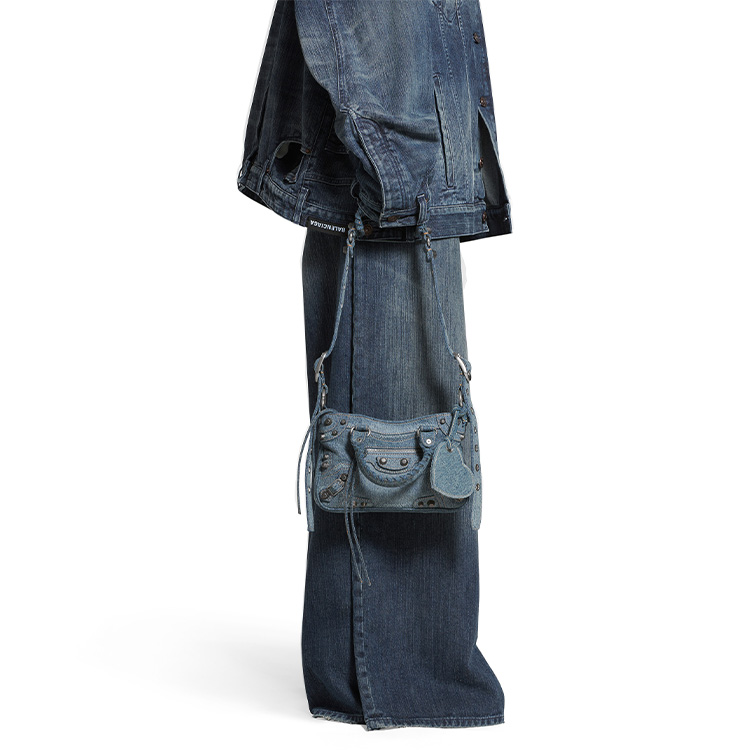 Сумка женская Balenciaga Neo Cagole Small Tote Bag, синий