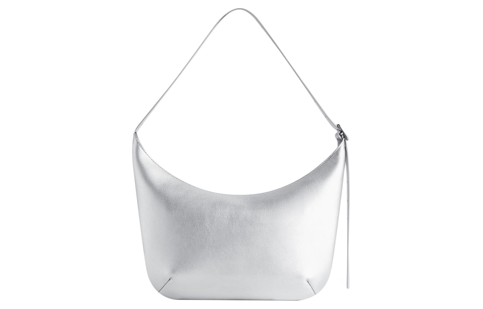 Сумка женская Balenciaga Logo 7717332AAKE8110, серебристая