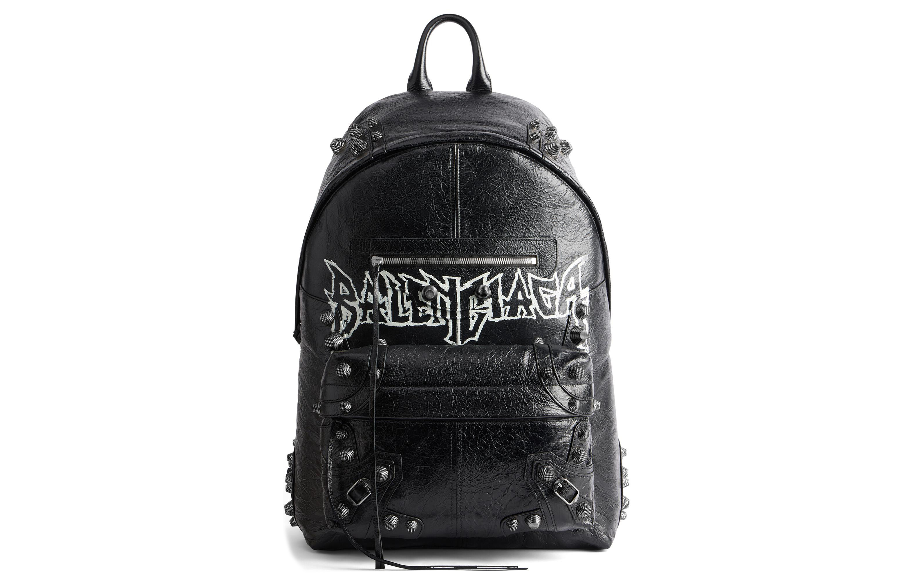 Мужские рюкзаки Balenciaga Le Cagole черно-белые