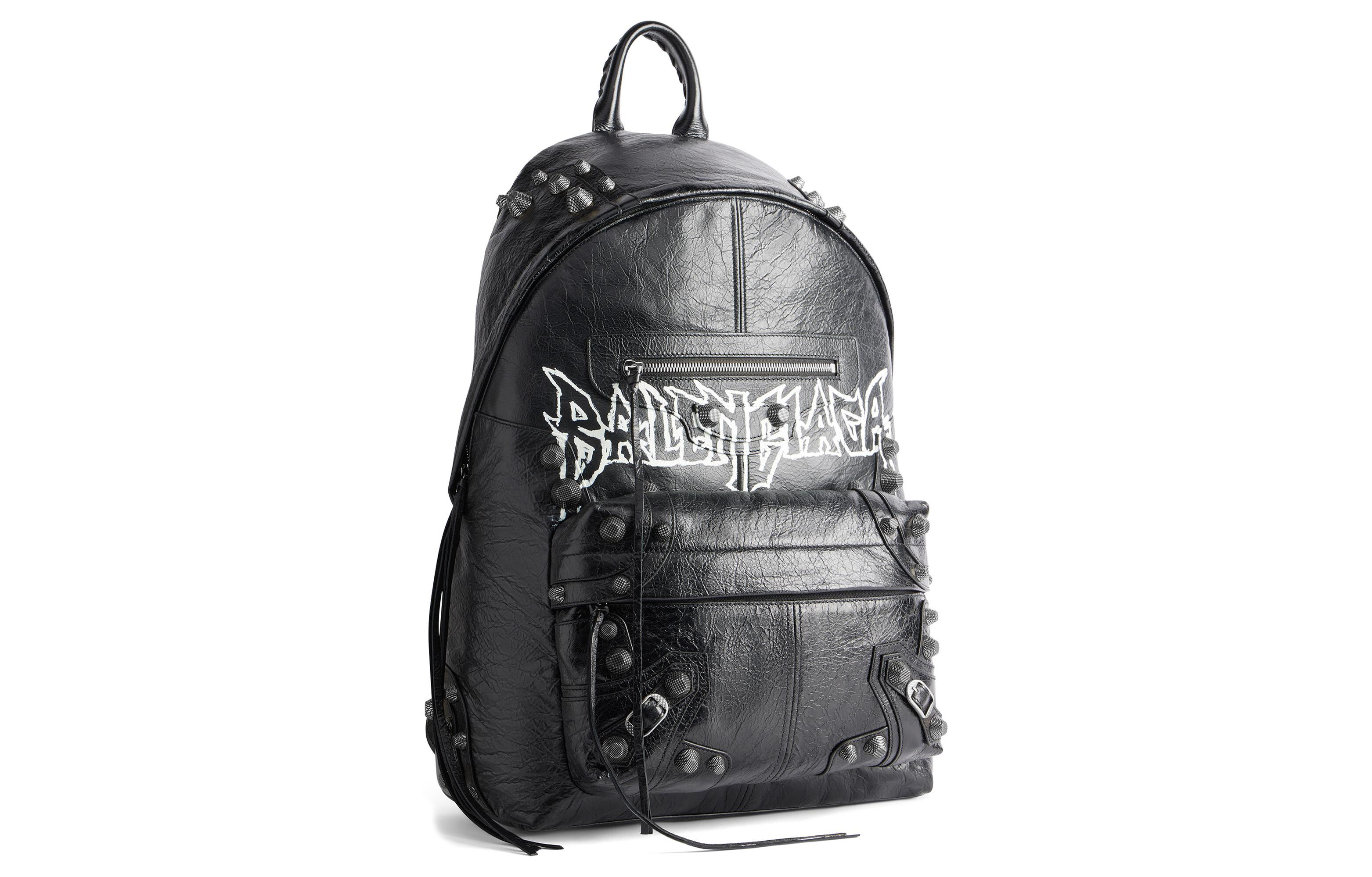 Мужские рюкзаки Balenciaga Le Cagole черно-белые