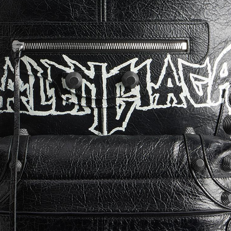 Мужские рюкзаки Balenciaga Le Cagole черно-белые