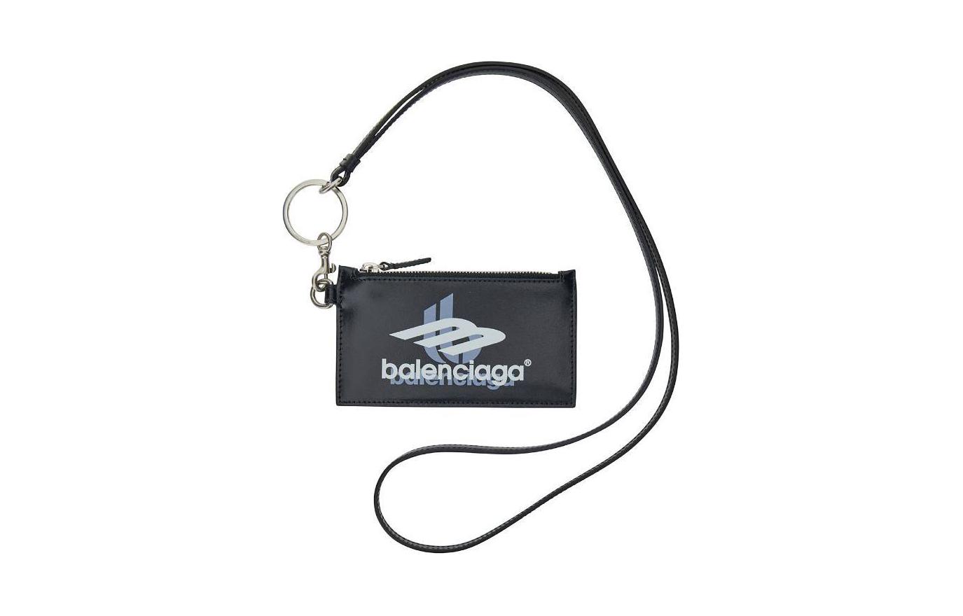 Мужские кошельки Balenciaga 5945482AAPK1090 черные-серые