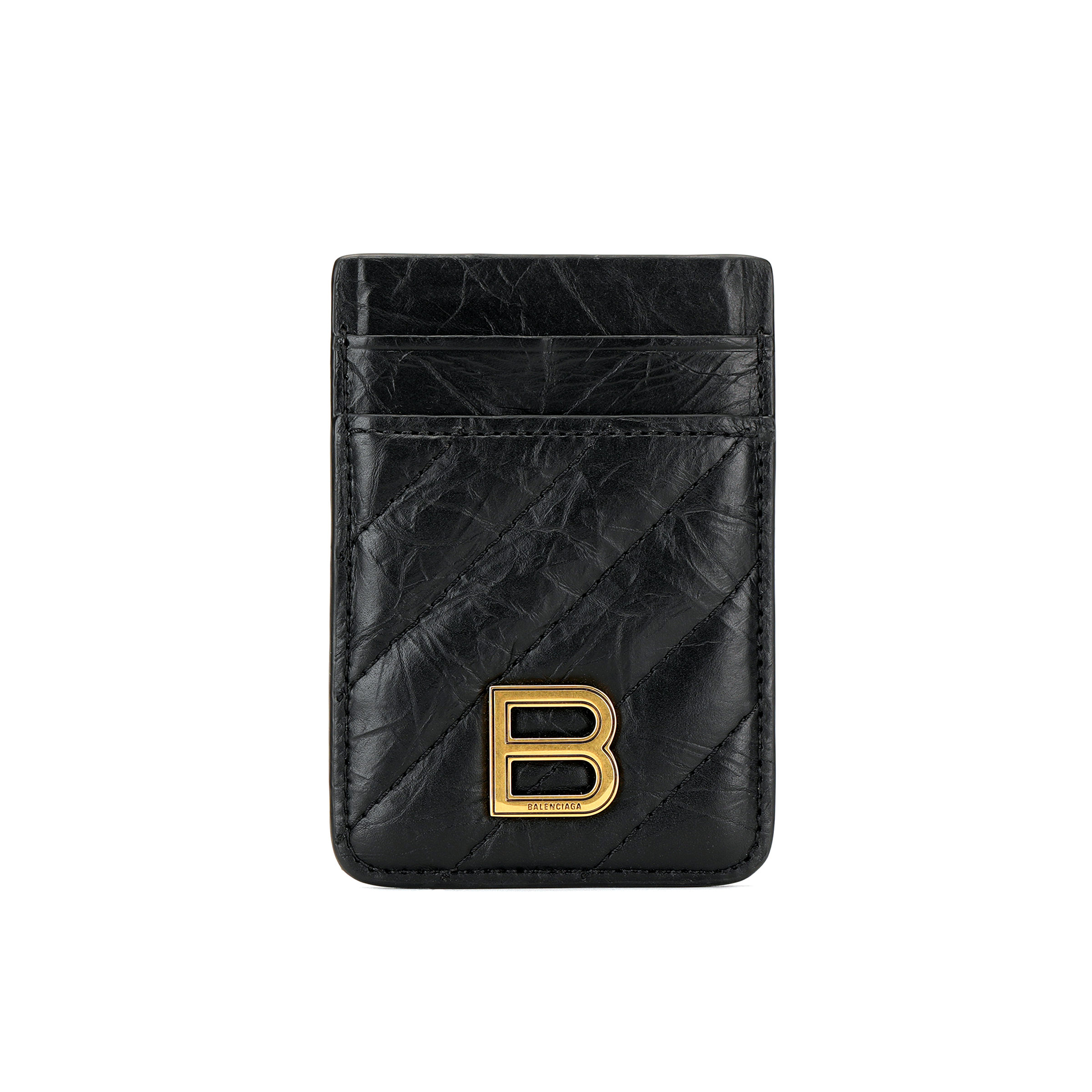 Визитница женская Balenciaga CRUSH черная