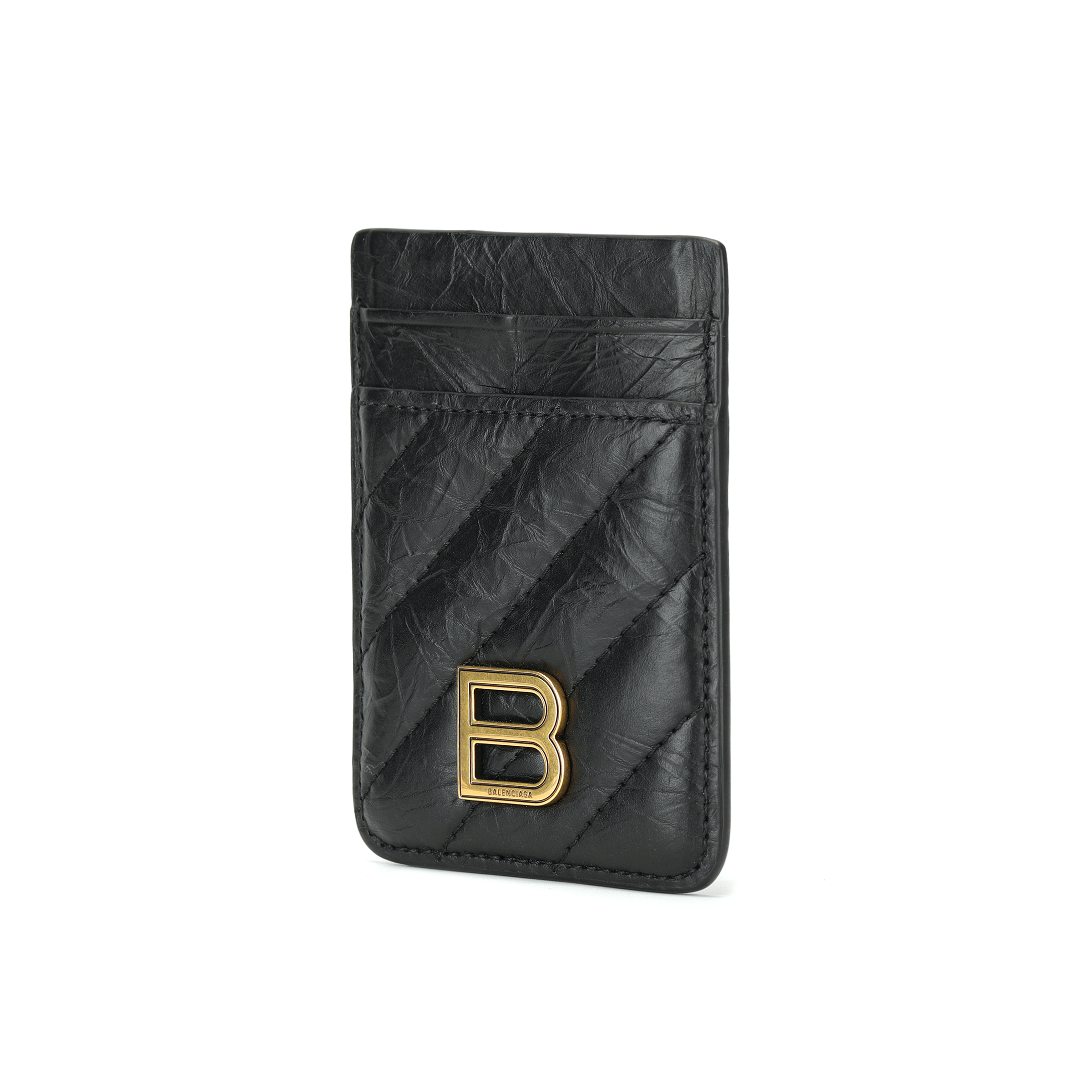 Визитница женская Balenciaga CRUSH черная