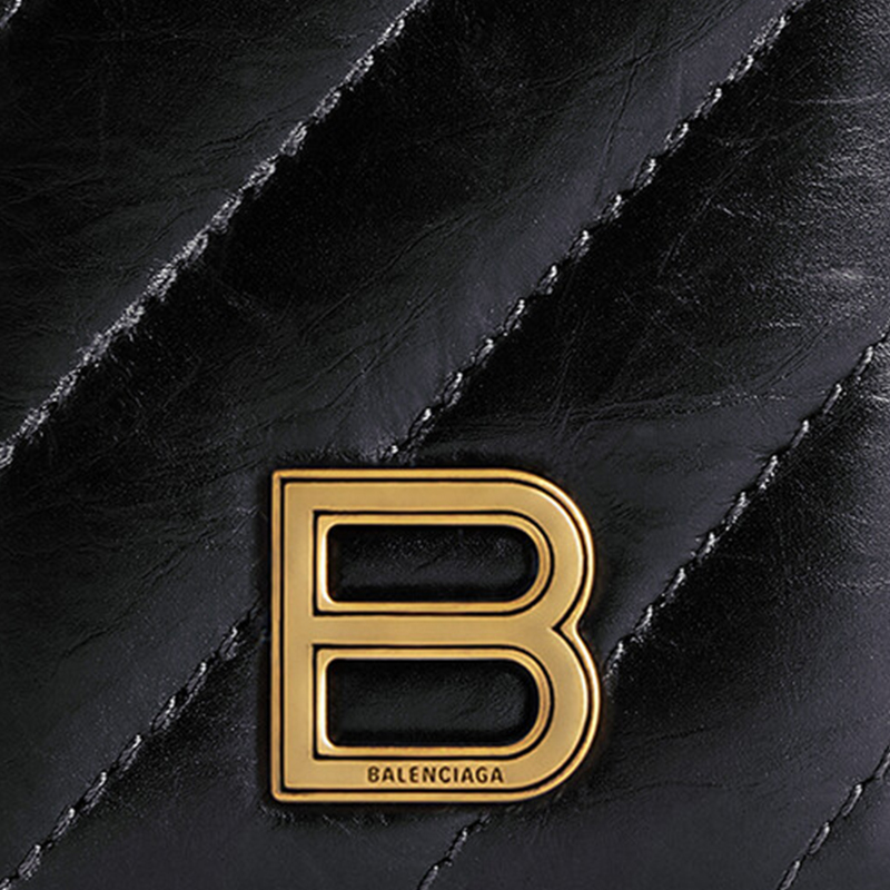 Визитница женская Balenciaga CRUSH черная