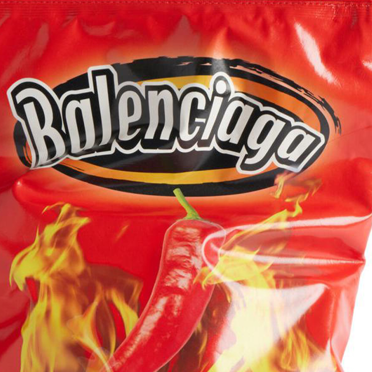 Клатч женский Balenciaga Potato Chip Bag красный