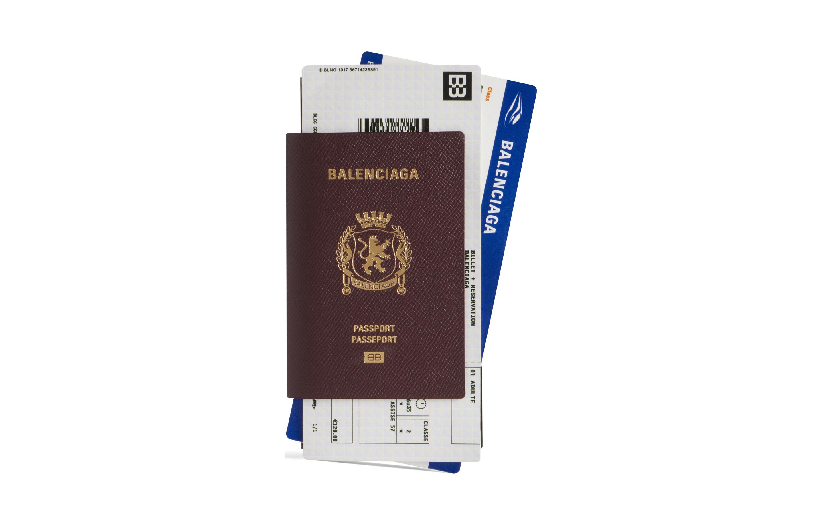 Комплект обложек для паспорта мужской Balenciaga 7877772AA3R6027 бордовый