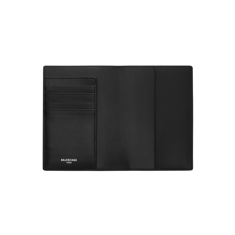Обложка для паспорта мужская Balenciaga 7877422AA3R1000 черная-золотая