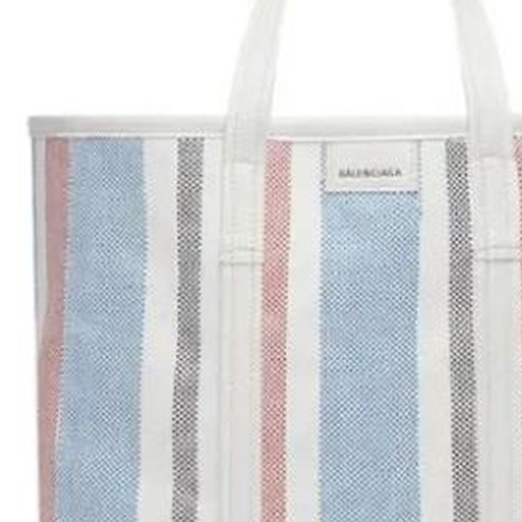 Сумка-тоут женская Balenciaga Barbes Polyamide синяя, среднего размера