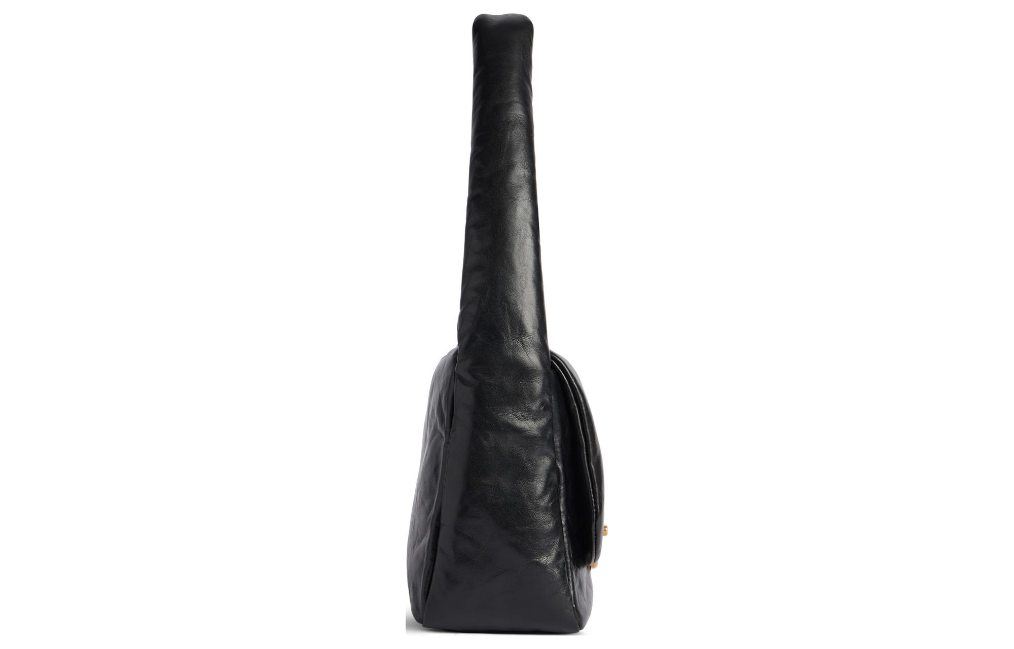 Сумка женская Balenciaga Monaco Small Sling Bag черная-золотая