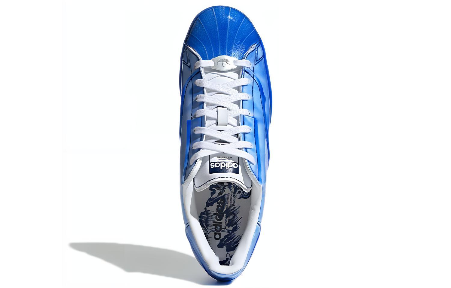 Кроссовки унисекс Adidas Originals Superstar синий, 44 EU