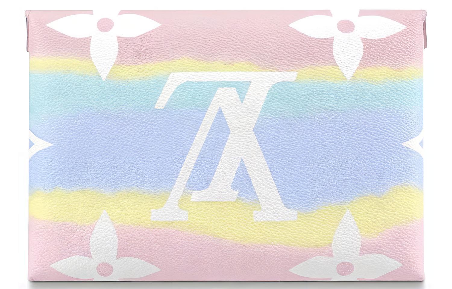 Сумка женская LOUIS VUITTON Pochette Kirigami Lv Escale пастельная, bleu, rouge