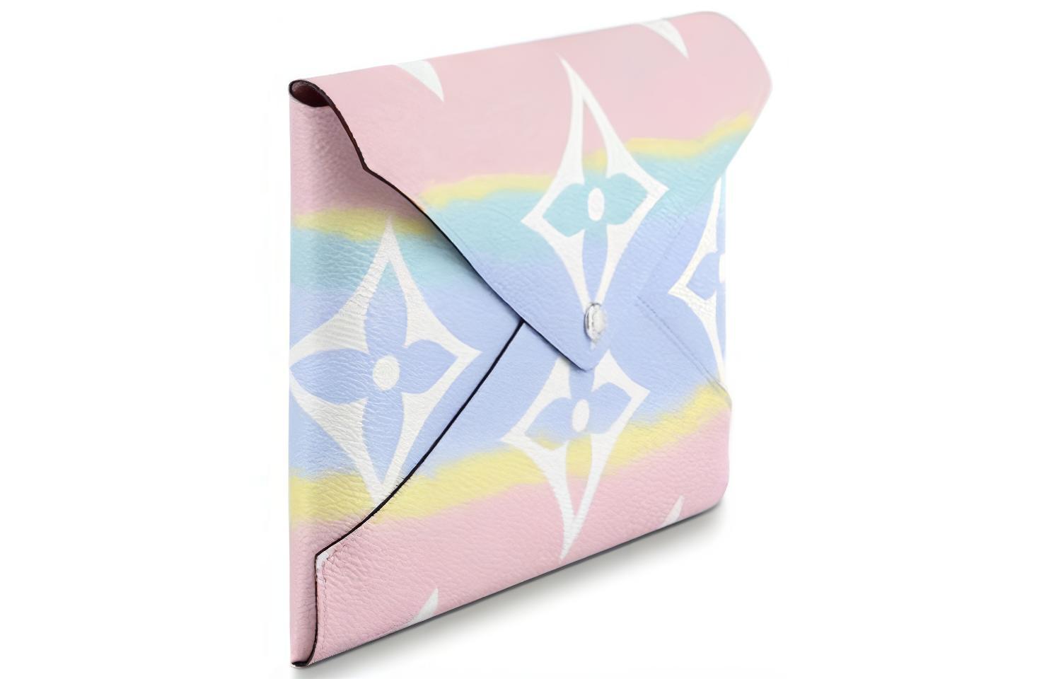 Сумка женская LOUIS VUITTON Pochette Kirigami Lv Escale пастельная, bleu, rouge