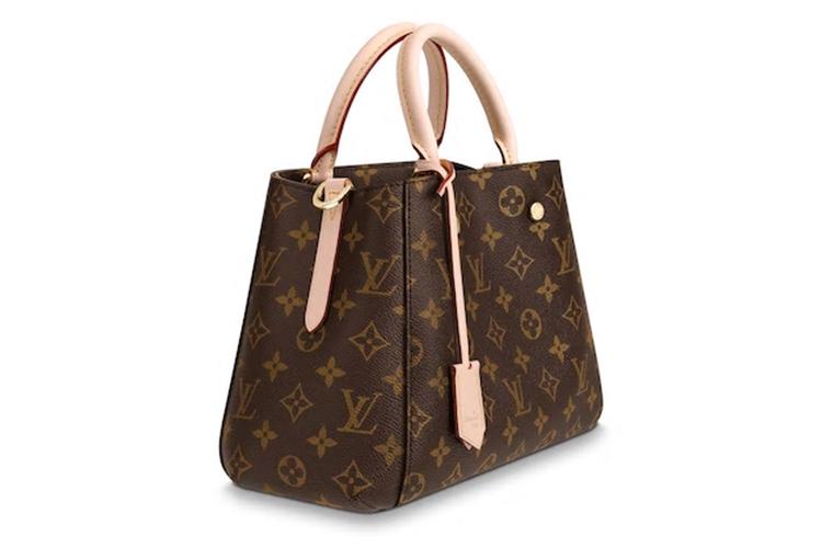 Сумка женская LOUIS VUITTON Montaigne Monogram BB бордовая