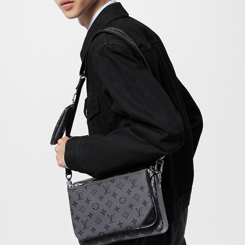 Мужская сумка LOUIS VUITTON Trio Messenger M69443, reverse gray