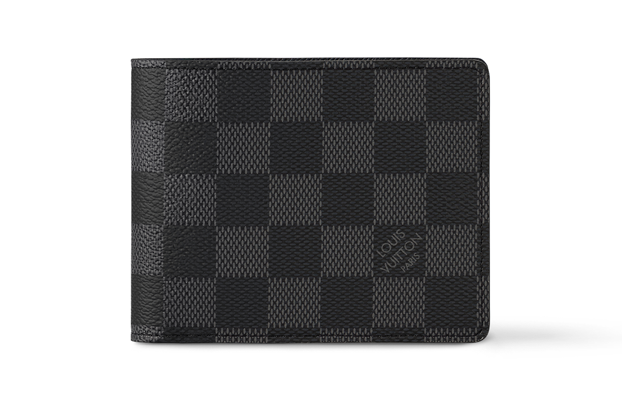 Кошелек мужской LOUIS VUITTON Multiple Wallet черный/серый