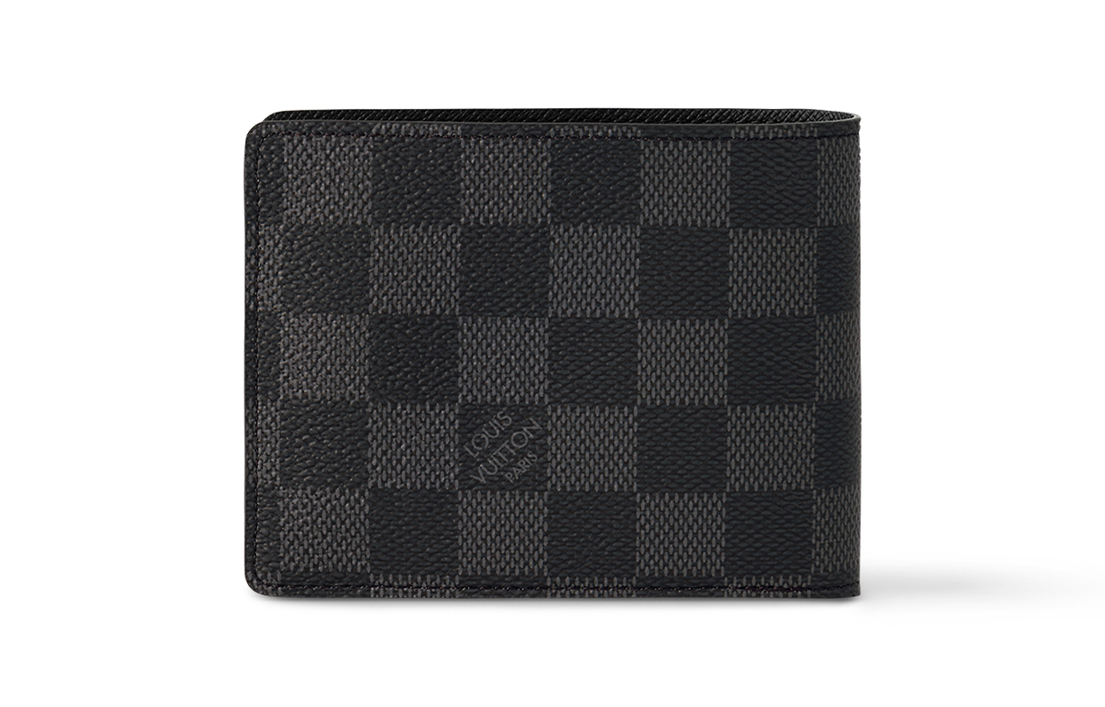 Кошелек мужской LOUIS VUITTON Multiple Wallet черный/серый