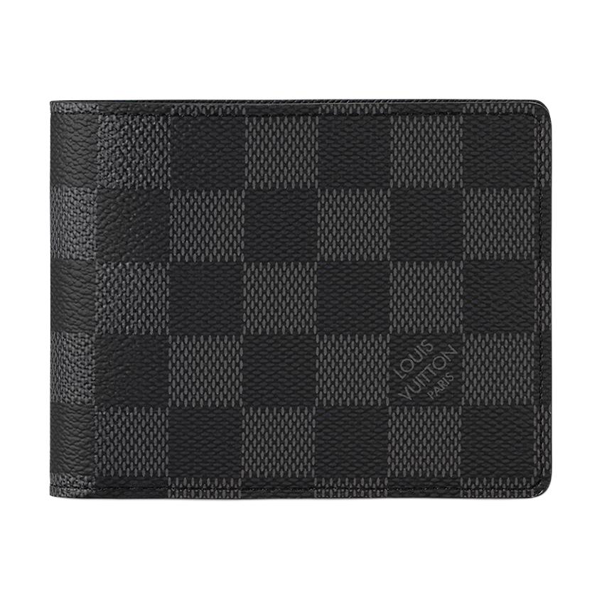 Кошелек мужской LOUIS VUITTON Multiple Wallet черный/серый