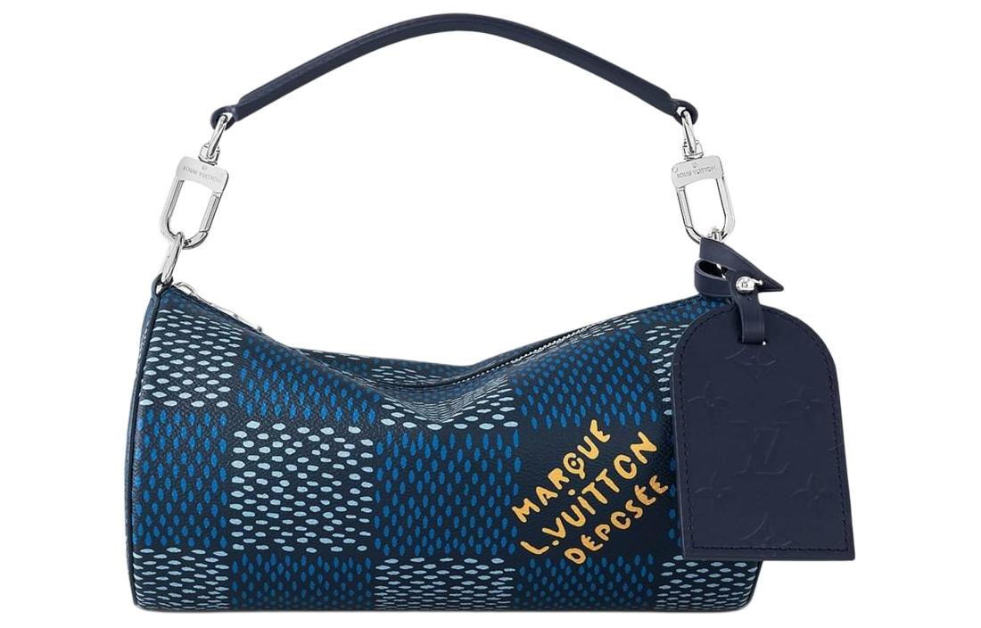 Сумка мужская LOUIS VUITTON Soft Polochon PM, blue-navy