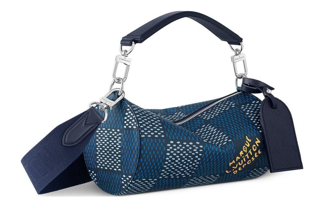 Сумка мужская LOUIS VUITTON Soft Polochon PM, blue-navy