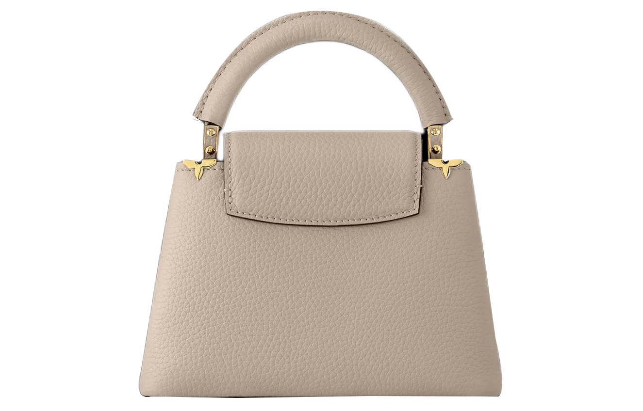 Сумка женская LOUIS VUITTON Capucines Taurillon Leather Capson серого цвета