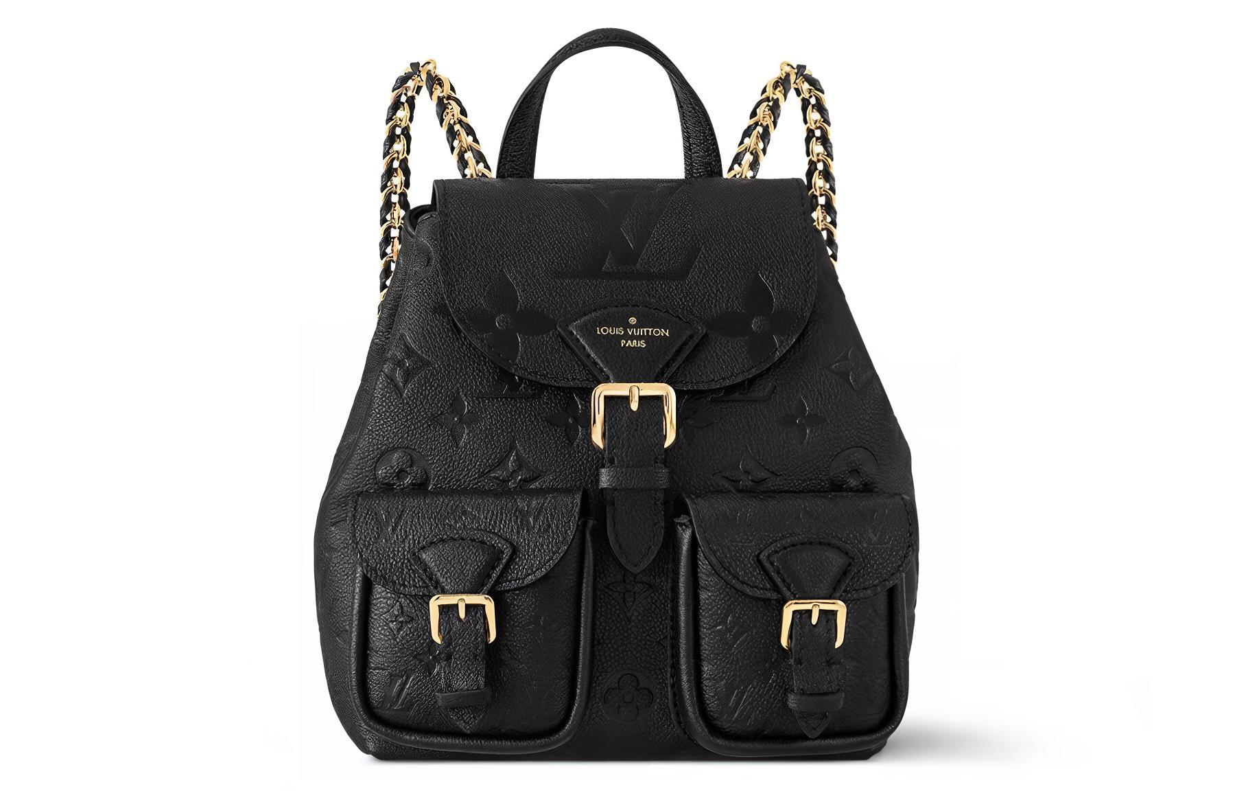 Рюкзак женский LOUIS VUITTON M47106 черный-золотой