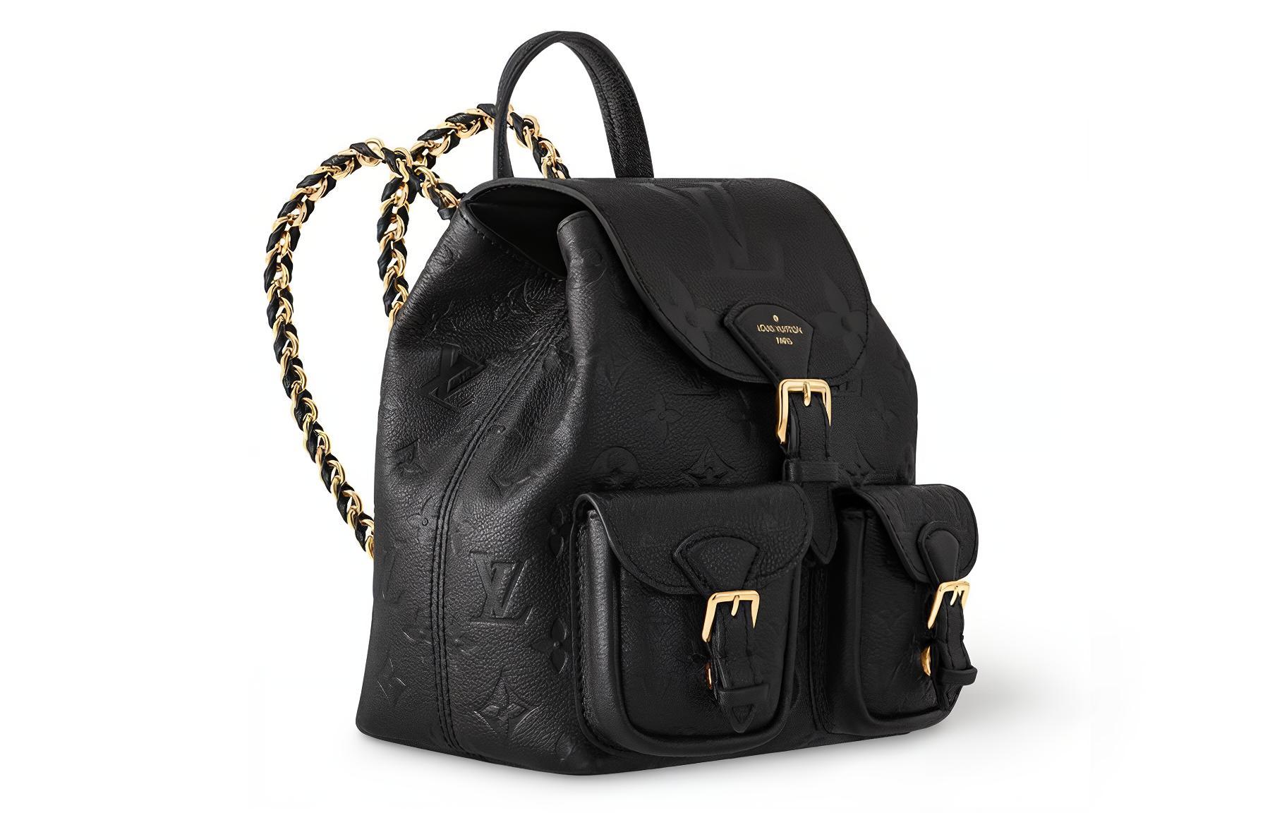 Рюкзак женский LOUIS VUITTON M47106 черный-золотой