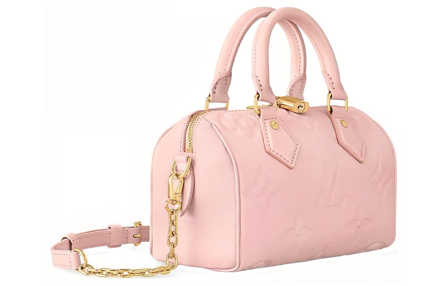 Сумка женская LOUIS VUITTON Speedy Bandoulière 20 pink-gold