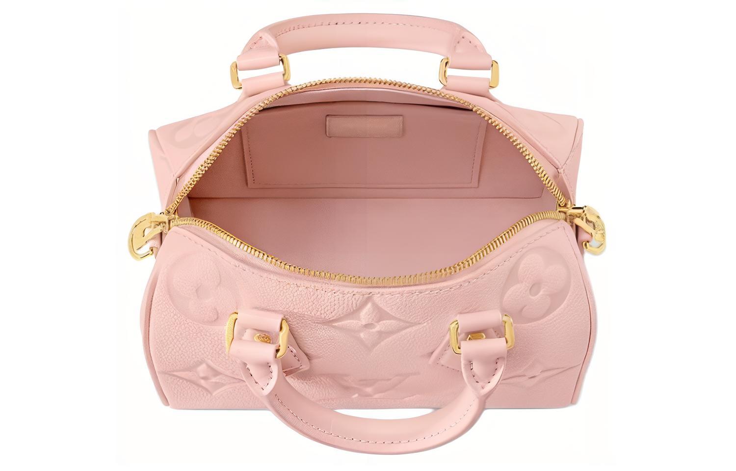 Сумка женская LOUIS VUITTON Speedy Bandoulière 20 pink-gold